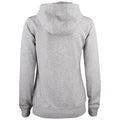 Grau meliert - Back - Clique - "Premium" Hoodie mit durchgehendem Reißverschluss für Damen