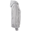 Grau meliert - Side - Clique - "Premium" Hoodie mit durchgehendem Reißverschluss für Damen