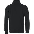 Schwarz - Back - Clique - "Classic" Sweatshirt mit halbem Reißverschluss für Herren-Damen Unisex