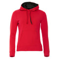 Rot - Front - Clique - "Classic" Kapuzenpullover für Damen