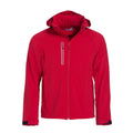 Rot - Front - Clique - "Milford" Softshelljacke für Herren