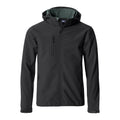 Schwarz - Front - Clique - Softshelljacke für Herren