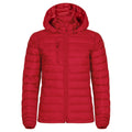 Rot - Front - Clique - "Hudson" Steppjacke für Damen