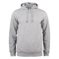 Grau meliert - Front - Clique - "Premium" Kapuzenpullover für Herren