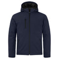 Dunkel-Marineblau - Front - Clique - Softshelljacke Wattiert für Herren