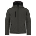 Dunkelgrau - Front - Clique - Softshelljacke Wattiert für Herren