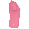 Pink - Side - Cottover - T-Shirt für Damen