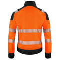 Orange-Schwarz - Back - Projob - Sweatshirt Signalkleidung für Herren