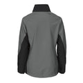 Grau - Back - Projob - Softshelljacke für Damen