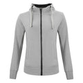 Grau - Front - Clique - "Classic" Hoodie mit durchgehendem Reißverschluss für Damen