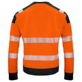 Orange-Schwarz - Back - Projob - Sweatshirt für Herren