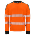 Orange-Schwarz - Front - Projob - Sweatshirt für Herren