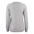 Grau meliert - Back - Clique - "Premium" Sweatshirt Rundhalsausschnitt für Damen