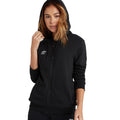 Schwarz-Weiß - Pack Shot - Umbro - "Club Leisure" Hoodie mit durchgehendem Reißverschluss für Damen