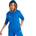 Königsblau-Weiß - Side - Umbro - "Club Leisure" Hoodie mit durchgehendem Reißverschluss für Damen