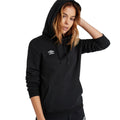 Schwarz-Weiß - Pack Shot - Umbro - "Club Leisure" Kapuzenpullover für Damen