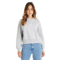 Grau meliert-Weiß - Side - Umbro - "Core" Sweatshirt für Damen