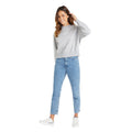 Grau meliert-Weiß - Pack Shot - Umbro - "Core" Sweatshirt für Damen