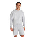 Grau meliert-Weiß - Side - Umbro - "Club Leisure" Sweatshirt für Herren