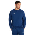 Marineblau-Weiß - Side - Umbro - "Club Leisure" Sweatshirt für Herren