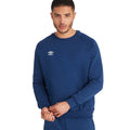 Marineblau-Weiß - Pack Shot - Umbro - "Club Leisure" Sweatshirt für Herren