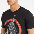 Schwarz - Side - Umbro - "Line Out" T-Shirt für Herren