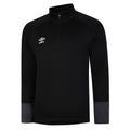 Schwarz-Weiß-Kohlen-Schwarz - Front - Umbro - "Total Training" Trainingsjacke für Herren