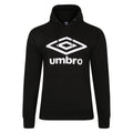 Schwarz-Weiß - Front - Umbro - "Team" Kapuzenpullover für Herren