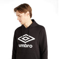 Schwarz-Weiß - Side - Umbro - "Team" Kapuzenpullover für Herren