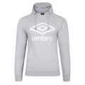 Grau meliert-Weiß - Front - Umbro - "Team" Kapuzenpullover für Herren