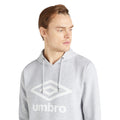 Grau meliert-Weiß - Back - Umbro - "Team" Kapuzenpullover für Herren