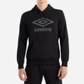 Schwarz-Burgfelsen - Front - Umbro - Kapuzenpullover für Herren