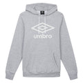 Grau meliert - Front - Umbro - Kapuzenpullover für Herren