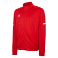 Zinnoberrot-Weiß - Front - Umbro - "Legacy" Trainingsjacke für Kinder