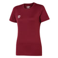 Weinrot - Front - Umbro - "Club" Trikot für Damen