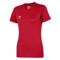 Zinnoberrot - Front - Umbro - "Club" Trikot für Damen