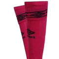 Rote Beete Lila-Schwarz - Side - Umbro - "Diamond" Fußballsocken