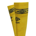 Kräftiges Gelb-Kohlen-Schwarz - Side - Umbro - "Diamond" Fußballsocken