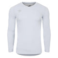 Grau Dämmerung - Front - Umbro - "Elite" Base Layer Oberteil V-Ausschnitt für Herren