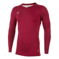 Weinrot - Front - Umbro - "Elite" Base Layer Oberteil V-Ausschnitt für Herren