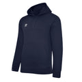 Marineblau-Weiß - Front - Umbro - "Club Leisure" Kapuzenpullover für Herren