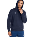 Marineblau-Weiß - Pack Shot - Umbro - "Club Leisure" Kapuzenpullover für Herren