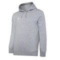 Grau meliert-Weiß - Front - Umbro - "Club Leisure" Kapuzenpullover für Herren