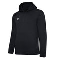 Schwarz-Weiß - Front - Umbro - "Club Leisure" Kapuzenpullover für Herren