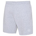 Grau meliert-Weiß - Front - Umbro - "Club Leisure" Shorts für Kinder