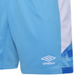 Himmelblau-Weiß - Side - Umbro - "Vier" Shorts für Herren