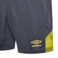 Kohlen-Schwarz-Kräftiges Gelb - Side - Umbro - "Vier" Shorts für Herren