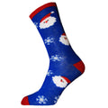 Blau - Front - RJM - Socken für Herren - weihnachtliches Design