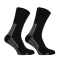 Schwarz - Front - Simply Essentials - Stiefelsocken für Herren Aktiv (2-er Pack)