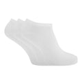 Weiß - Front - Damen Sneaker-Socken, 3er-Pack